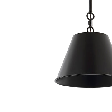 Harper Industrial Farmhouse Iron LED Pendant - JONATHAN Y
